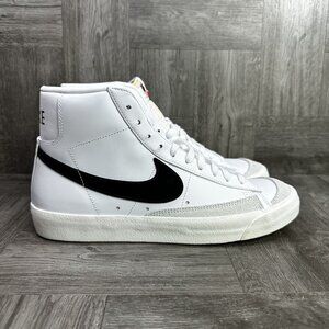 Nike Blazer Mids '77 Women's size 11 White Black Leather Shoes CZ1055-100